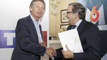 Nicolas de Tavernost et Nonce Paolini ont tenu leur première conférence de presse commune