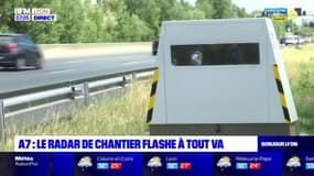 "Est-ce que c'est un fake?": le radar de chantier installé sur l'A7 flashe à tout va