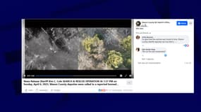 Les autorités ont partagé ce lundi 7 avril sur Facebook une vidéo captée par drone d'une septuagénaire égarée dans une forêt du Michigan.