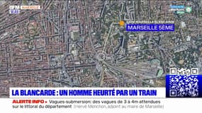 Marseille: un homme de 73 ans percuté par un train