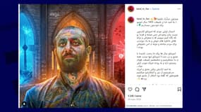 Capture d'écran compte Instagram de @tatal_tv_fan, compte officiel des fans du rappeur iranien Amir Tataloo (ou Tatalou). 