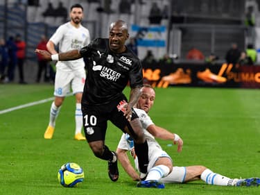 Gaël Kakuta avec Amiens face à l'OM en Ligue 1, le 6 mars 2020.