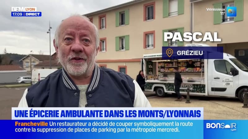 Monts du Lyonnais: une épicerie ambulante parcourt les villages