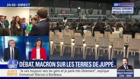 Pessac: Macron assiste à un débat de femmes