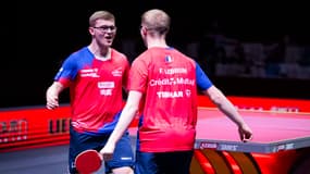 Alexis Lebrun et Félix Lebrun célèbrent une victoire en double, mai 2025
