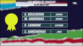 JO 2021 : Le tableau des médailles au 30 juillet et le programme du 31