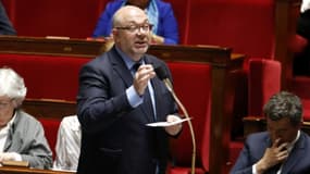 Le ministre de l'Agriculture Stéphane Travert à l'Assemblée nationale à Paris le 30 mai 2018