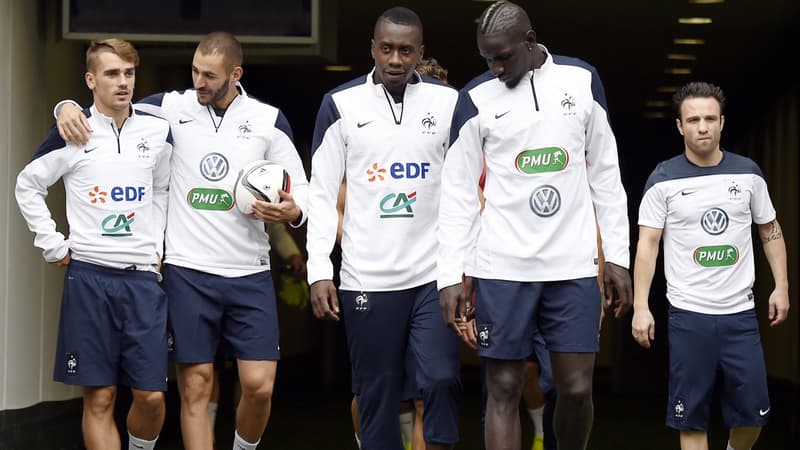 Antoine Griezmann, Karim Benzema, Blaise Matuidi, Mamadou Sakho et Mathieu Valbuena