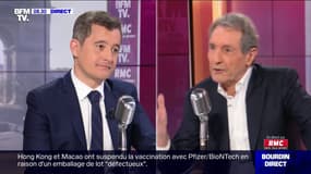 Gérald Darmanin face à Jean-Jacques Bourdin sur RMC et BFMTV