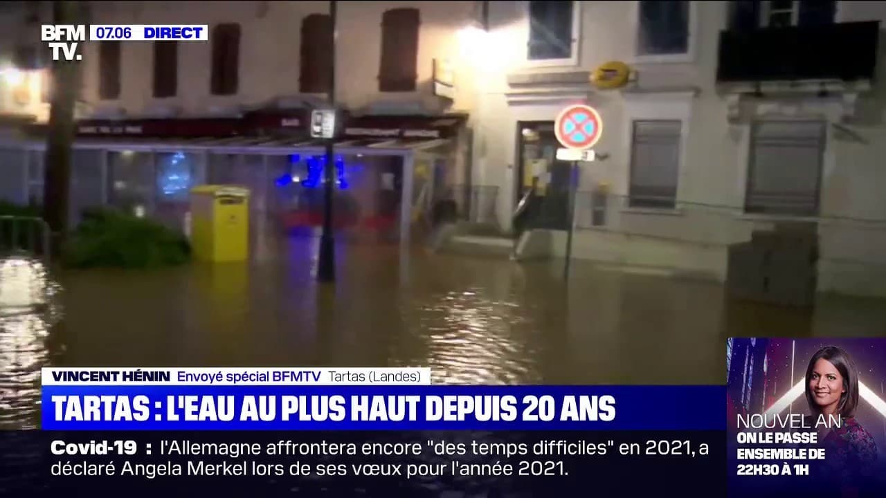 Tempete Bella La Ville De Tartas Dans Les Landes En Proie A D Importantes Inondations