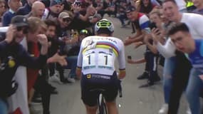 Tadej Pogacar lors des Championnats d'Europe de cyclisme en France, le 5 octobre 2025