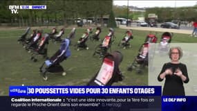 Israël: une opération "poussettes vides" sur le Champ-de-Mars à Paris pour les 30 enfants otages du Hamas