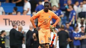 Édouard Mendy avec Chelsea, en 2022.