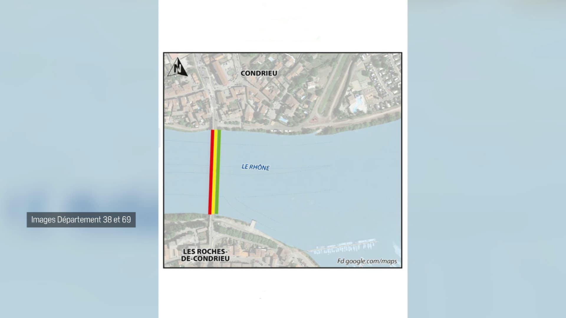 La première option pour les travaux du pont de Condrieu. La première option pour les travaux du pont de Condrieu.