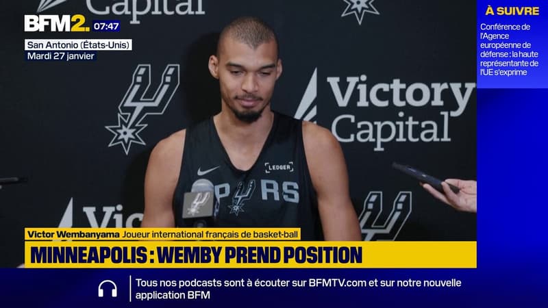 "Je suis horrifié": Victor Wembanyama réagit à la mort d'un infirmier américain abattu à Minneapolis