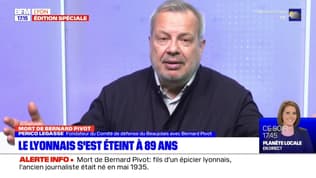 Rhône: l'hommage de Périco Légasse à Bernard Pivot