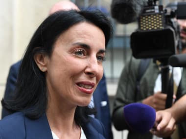La députée RN des Alpes-Maritimes Alexandra Masson à Paris, le 21 juin 2022, à l'occasion d'un bureau exécutif du Rassemblement national.
