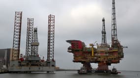 Une plateforme pétrolière en Mer du Nord.