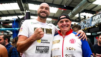 Tyson Fury et son père John Fury en 2022