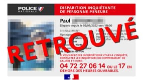 Le jeune homme disparu depuis lundi dans le Rhône a été retrouvé.