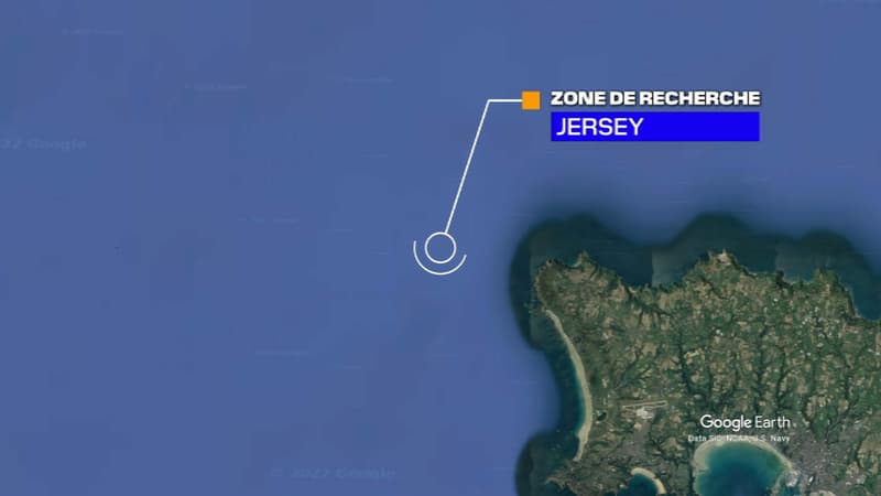 La collision a eu lieu au large de l'île britannique de Jersey. 