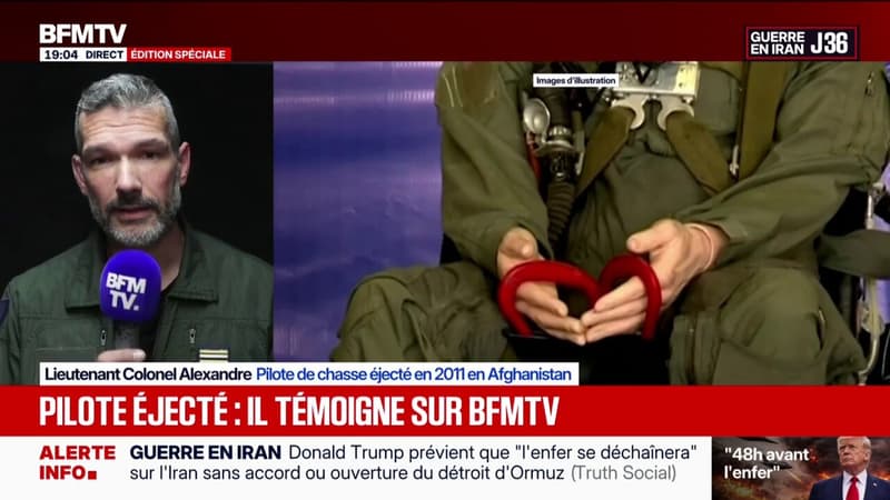 "L'impact est relativement dur": lieutenant colonel Alexandre, pilote de chasse éjecté en 2011 en Afghanistan, témoigne sur BFMTV