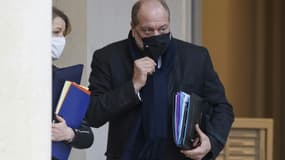 Le garde des Sceaux Eric Dupond-Moretti à l'Elysée à Paris, le 13 janvier 2021