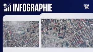 Des images satellite des destructions causés par le tremblement de terre qui a frappé la Turquie le 6 février 2023.