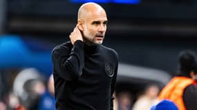 Pep Guardiola pendant un match de Manchester City en octobre 2022