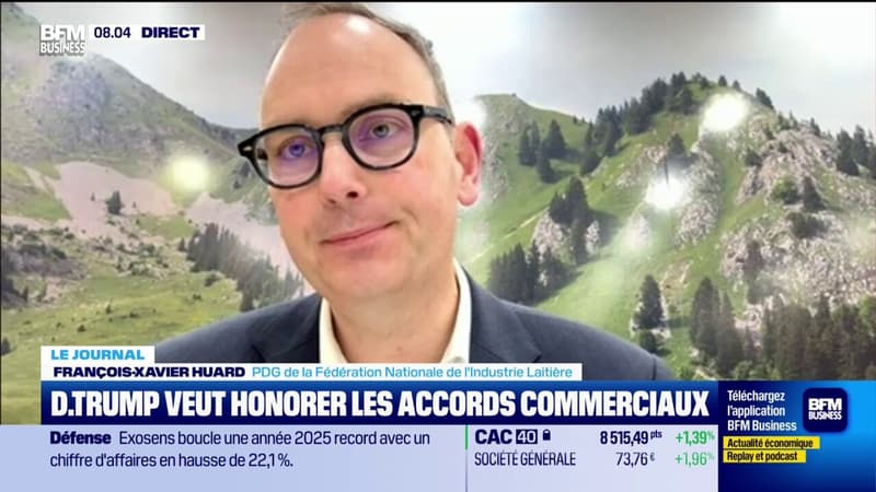 Nouvelle taxe américaine de 15%: "On souhaiterait avoir un accord douanier où on a, juridiquement, des choses un peu prévisibles, organisées", déclare François-Xavier Huard (FNIL)