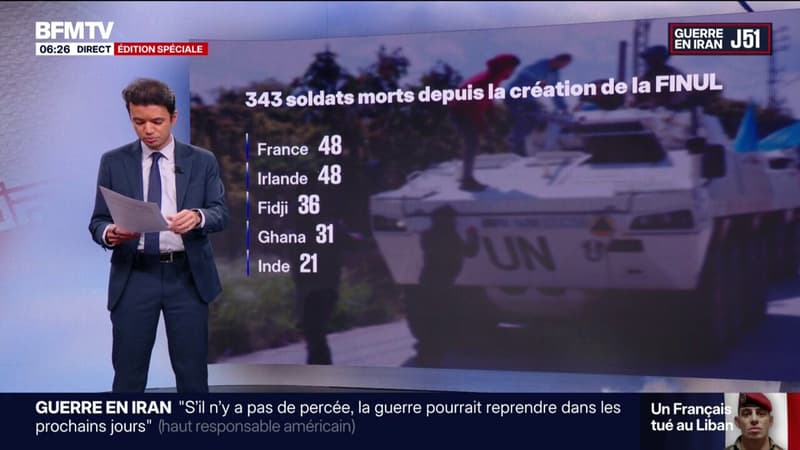 Casques bleus: 343 soldats morts depuis la création de la FINUL en 1987