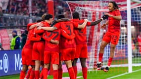 Les joueurs du Bayern Munich contre le Werder Brême, à l'Allianz Arena le 7 février 2025