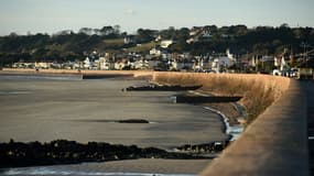 Vue de Saint-Hélier, sur l'île de Jersey en novembre 2017