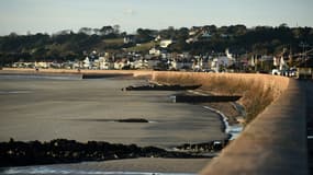 Vue de Saint-Hélier, sur l'île de Jersey en novembre 2017