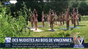 À Paris, les naturistes profitent du beau temps au bois de Vincennes