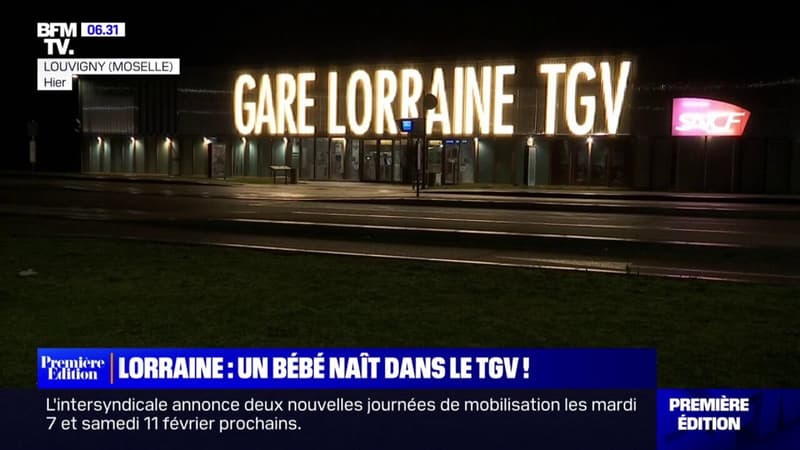 Une femme accouche dans le train, son bébé naît à la gare Lorraine TGV