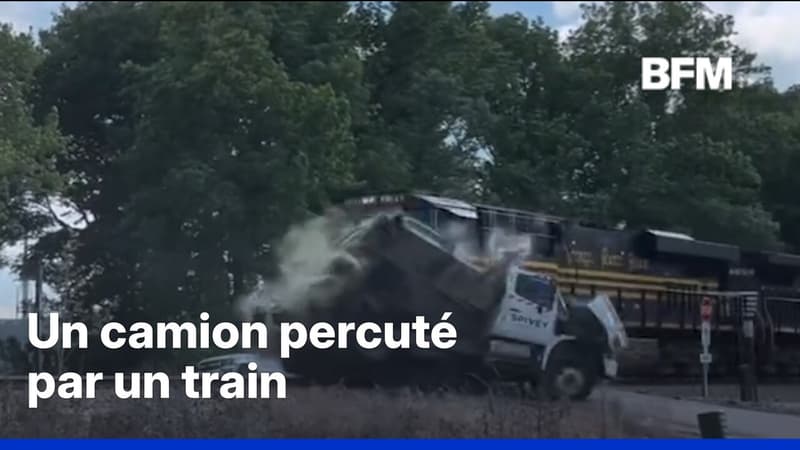 États-Unis: un train percute violemment un camion à un passage à niveau