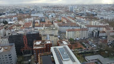 Vue sur la ville de Lyon, en décembre 2025. 