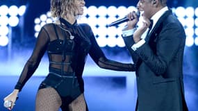 Beyoncé et Jay Z aux Grammy Awards à Los Angeles, en janvier 2014.