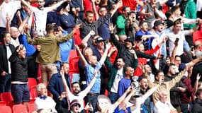 Des supporters anglais pendant l'Euro, à Wembley (Londres) le 29 juin 2021