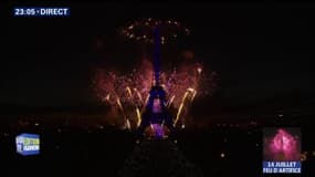 14-Juillet : l'intégralité du feu d'artifice de la Tour Eiffel, à Paris