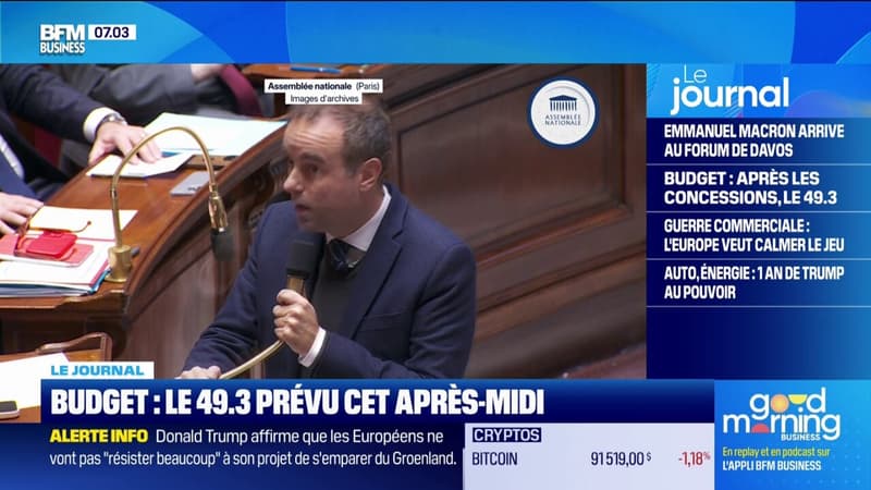 Budget : le 49.3 prévu cet après-midi