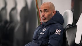 Enzo Maresca l'entraîneur de Chelsea pendant un match des Londoniens, octobre 2024
