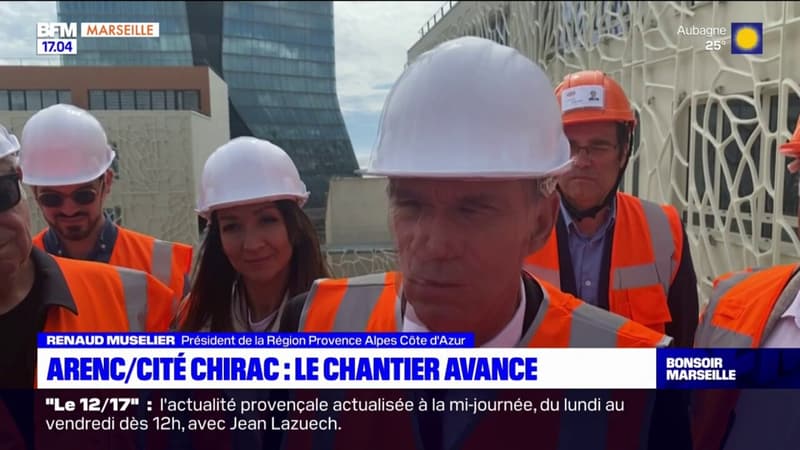 Regarder la vidéo Marseille: le chantier de la cité internationale Jacques-Chirac avance