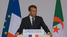 Emmanuel Macron à Alger, le 6 décembre 2017. 