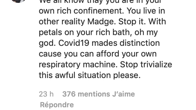 L'un des abonnés en colère de Madonna