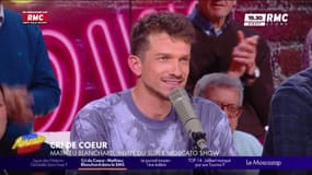 L'aventurier français Mathieu Blanchard dans le Super Moscato Show sur RMC, le 20 mars 2025