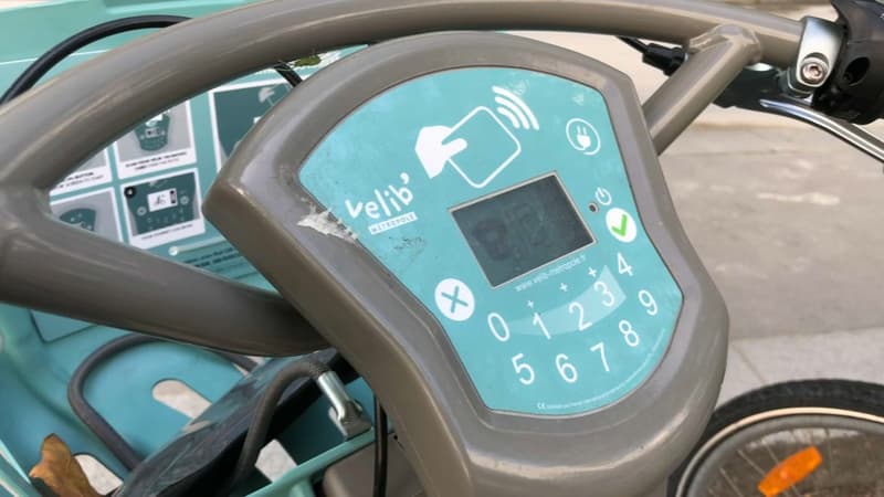 Un Vélib' à assistance électrique.