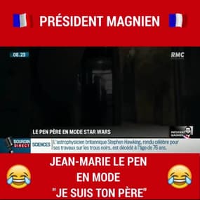 Jean-Marie Le Pen en mode Star Wars sur Twitter