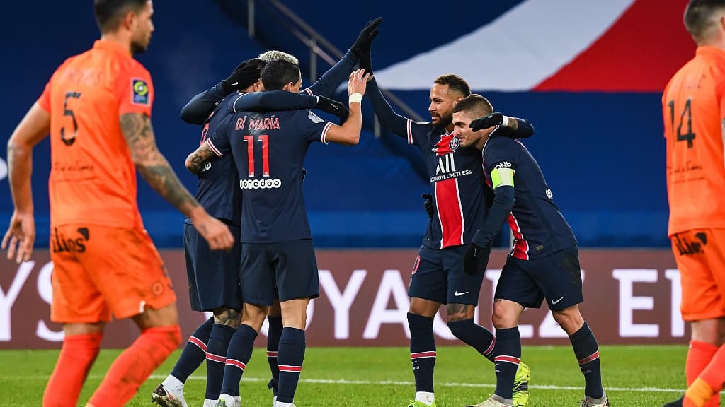 Neymar et Verratti face à Montpellier